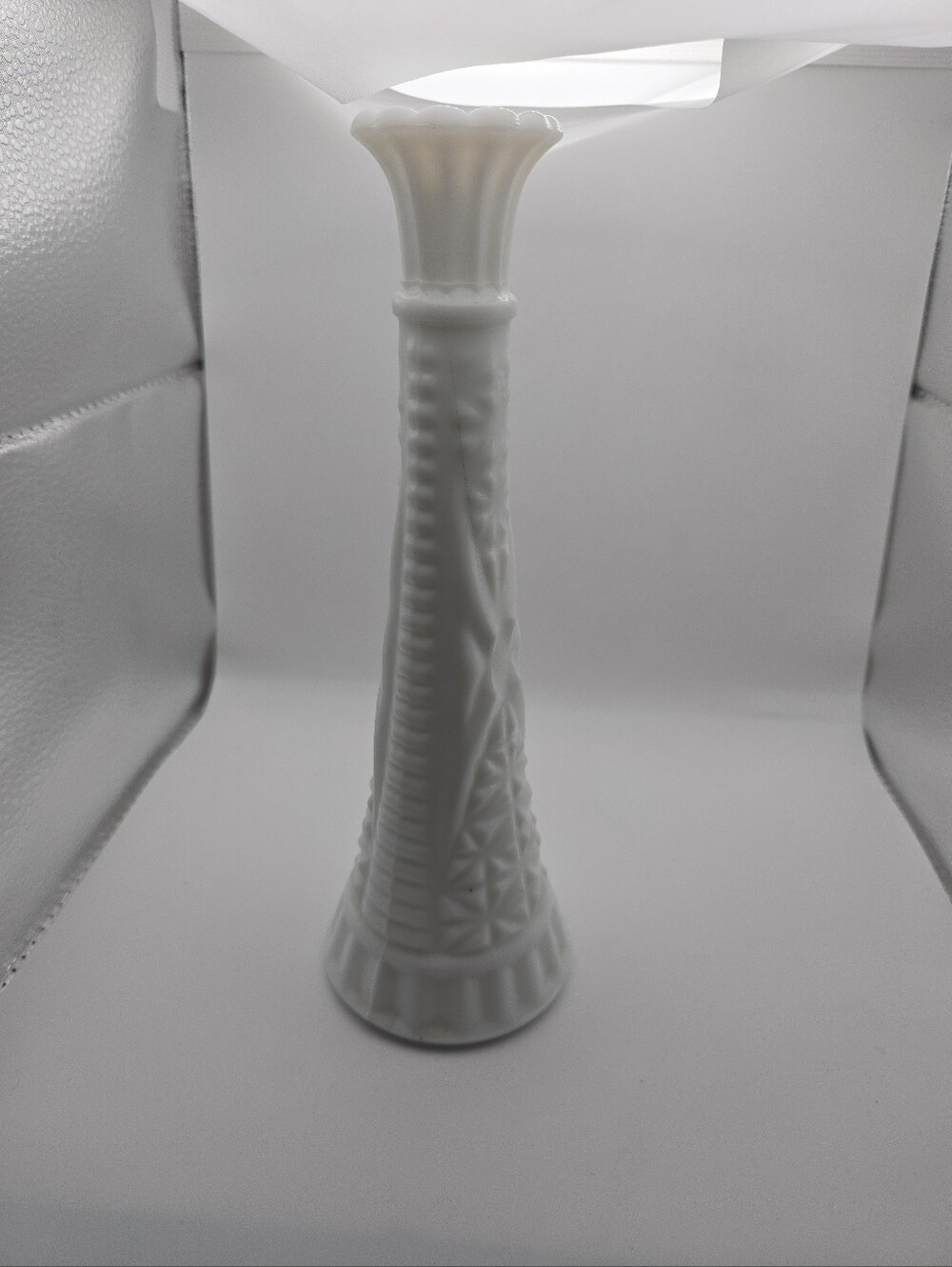 Vintage White Milk Glass Bud Vase